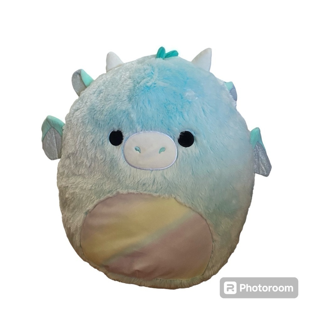 Squishmallow Lorolei The Dragon Large Plush Stuffed Animal NEW Blue Fuzzamellow